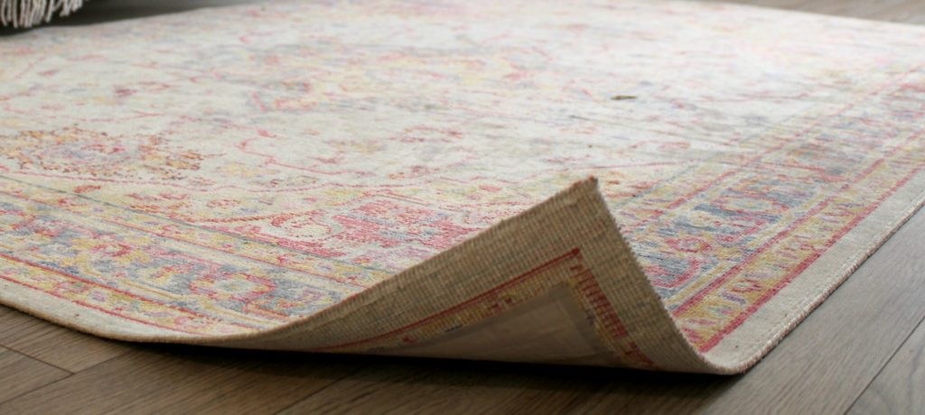curled rug corners